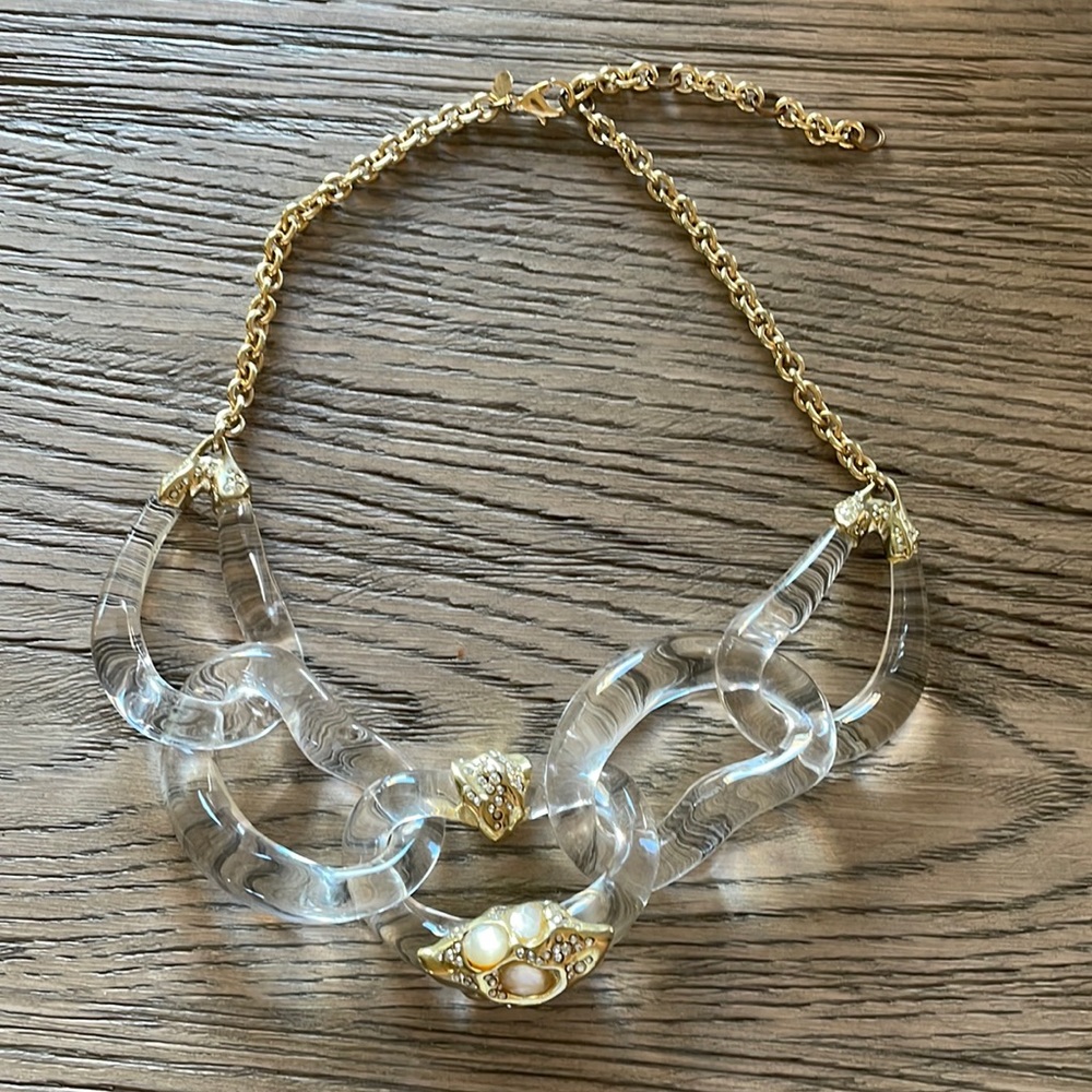 Alexis Bittar stunning link necklace. Statement piece!